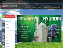 Tablet Screenshot of deltapower.com.pk